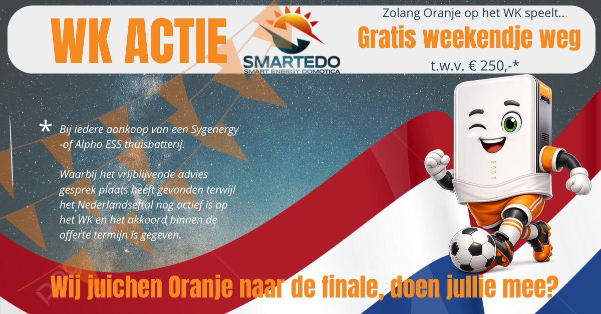 WK Actie thuisbatterij Sigenergy - Alpha ESS